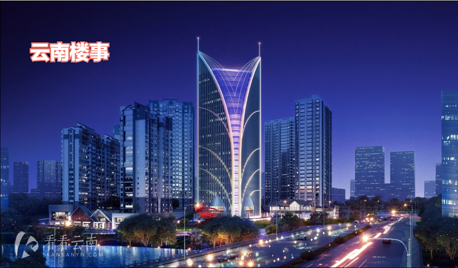 龙金广场（新桥农贸市场片区改造项目）夜景效果图