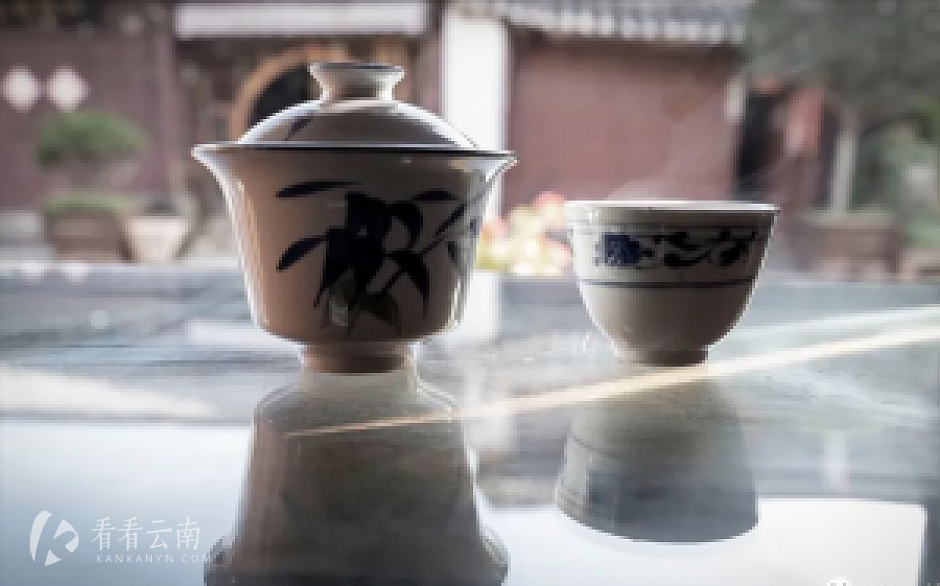 巍山老茶馆,盖碗茶