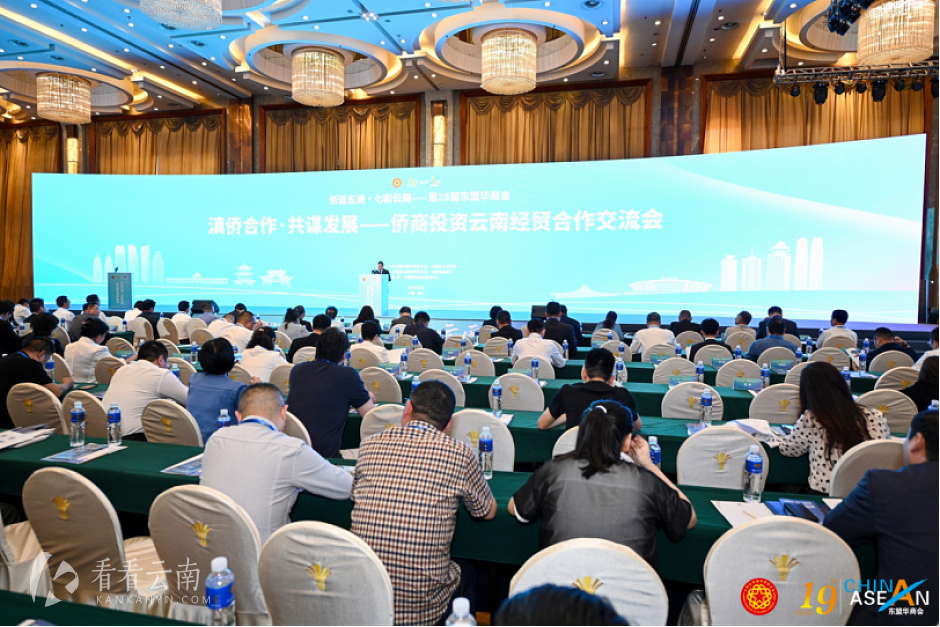 侨商投资云南经贸合作交流会现场