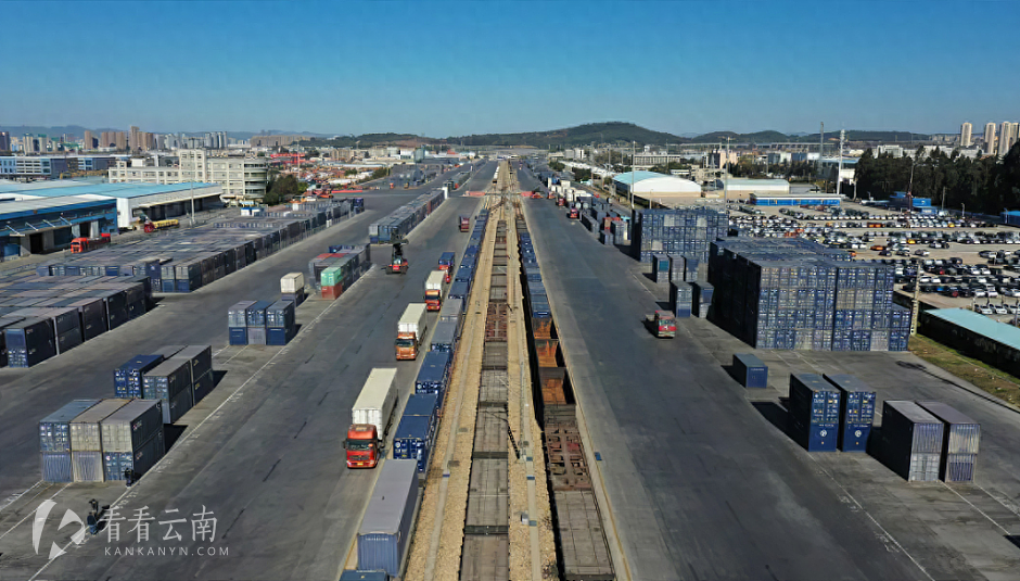 昆明王家营西集装箱中心站实景