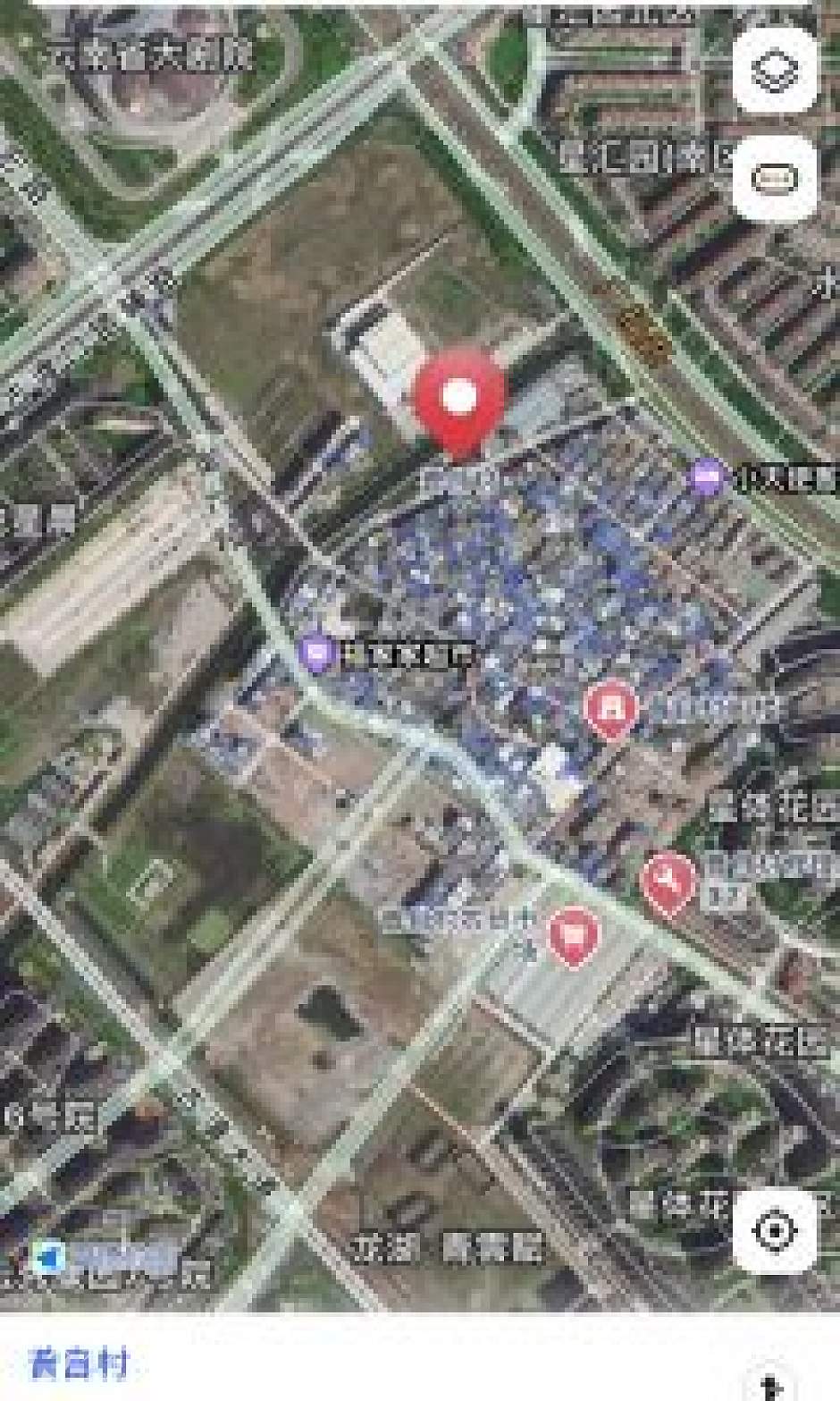 高德地图显示普自村现行实景